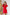 ELAGIA Crimson Silk Long Sleeve Ruched Mini Dress - styled view of deep red silk mini with long sleeves