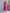 ELAGIA crimson v-neck puff-sleeve midi dress side angle - 3 piece women's suit purple business suit women detail