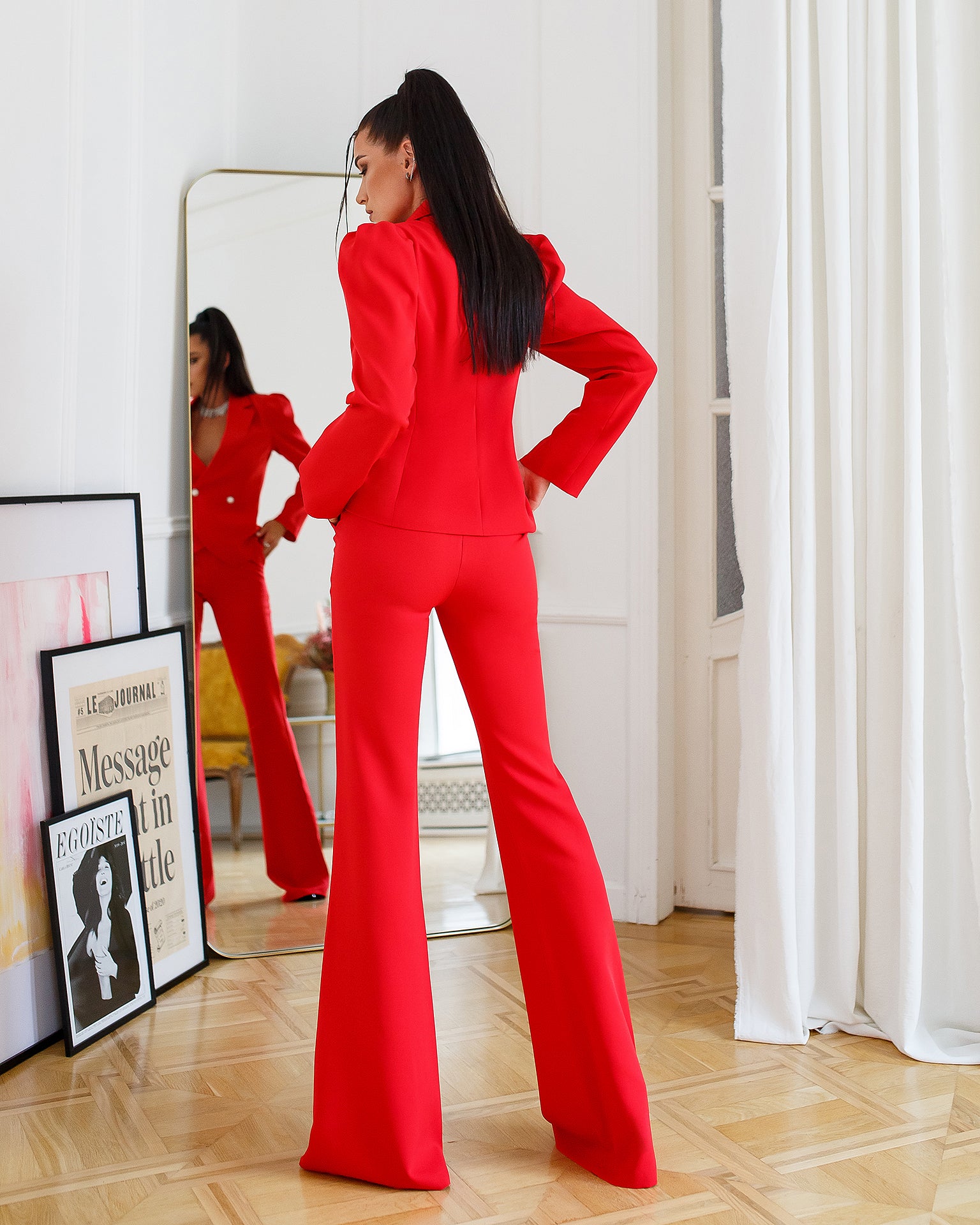 Red Double Breasted Suit 2-Piece