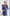 ELAGIA navy long sleeve mini dress back view ruched detailing - 3 piece women's suit purple business suit women