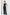 ELAGIA black V-neck sleeveless jumpsuit front view - women's black suit set style one-piece outfit