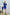 Blue Square Neck Long Sleeve Mini Dress - view 10 | ELAGIA
