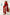 Bordeaux Long Sleeve Thigh-Slit Maxi Dress - front view | ELAGIA