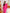 ELAGIA Crimson Backless Cut-Out Puff-Sleeve Midi Dress lifestyle shot complete look - purple business suit women