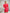 ELAGIA Crimson Silk Long Sleeve Ruched Mini Dress - close-up of ruched side seam detailing in crimson silk