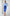 ELAGIA light blue suit women featuring blue high waist belted mini skirt, front view of chic professional outfit