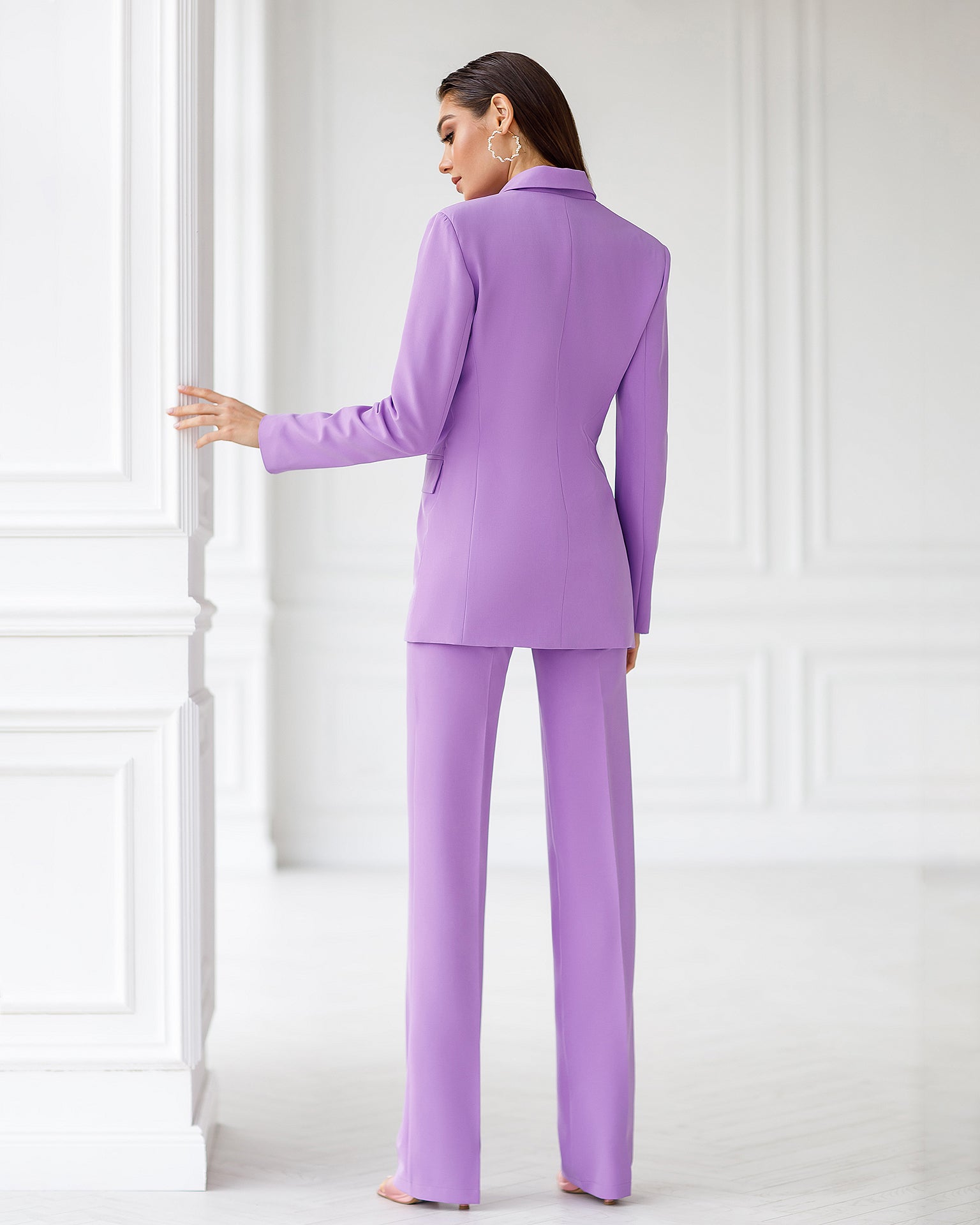 Purple Regular-Fit 3-Piece Suit