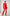 ELAGIA red regular-fit 3 piece women's suit front view - matching blazer, vest, and pants set