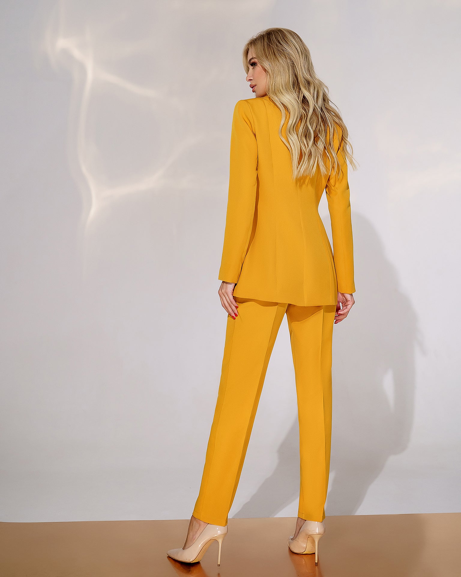 Mustard Office Slim-Fit 3-Piece Suit