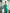 Green One-Shoulder Cut-Out Maxi Dress - back view | ELAGIA