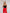 ELAGIA red high waisted regular fit pants leg detail - 3 piece women's suit tailoring and hemline view