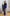 ELAGIA navy wrap long sleeve maxi dress back view - sophisticated 3 piece women's suit inspired design
