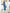 Blue One-Shoulder Cut-Out Midi Dress - view 7 | ELAGIA
