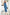 Blue One-Shoulder Cut-Out Midi Dress - front view | ELAGIA