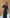 ELAGIA navy wrap long sleeve maxi dress side angle - professional 3 piece women's suit style workwear