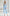 ELAGIA sky-blue high waisted regular fit pants - front view of 3 piece women's suit trousers