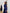 ELAGIA navy wrap long sleeve maxi dress detail shot of wrap waist - tailored 3 piece women's suit aesthetic