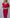 ELAGIA red off-the-shoulder mini dress side angle - stylish 3 piece women's suit option for purple business suit women