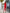 ELAGIA 3 piece women's suit styled on model - red blazer, vest and pants professional business ensemble