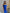 Blue Satin Off-the-shoulder Maxi Dress - view 6 | ELAGIA