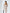 ELAGIA beige square neck backless midi dress front view - 3 piece women's suit purple business suit women