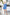 Blue Sweetheart Puff-Sleeve Mini Dress - front view | ELAGIA