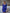 Blue Square Neck Long Sleeve Mini Dress - back view | ELAGIA