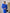 ELAGIA blue backless cut-out puff-sleeve midi dress close-up of puff sleeves - purple business suit women inspired