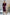 ELAGIA Bordeaux Satin Puff-Sleeve Midi Dress front view - purple business suit women elegant formal wear