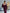 ELAGIA Bordeaux Satin Puff-Sleeve Midi Dress sleeve detail - 3 piece women's suit purple business suit women close-up