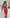 ELAGIA red long sleeve top and maxi skirt 2-piece set - back view showing elegant silhouette