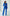 ELAGIA blue single-breasted blazer and pants 2-piece women's business suit front view professional attire