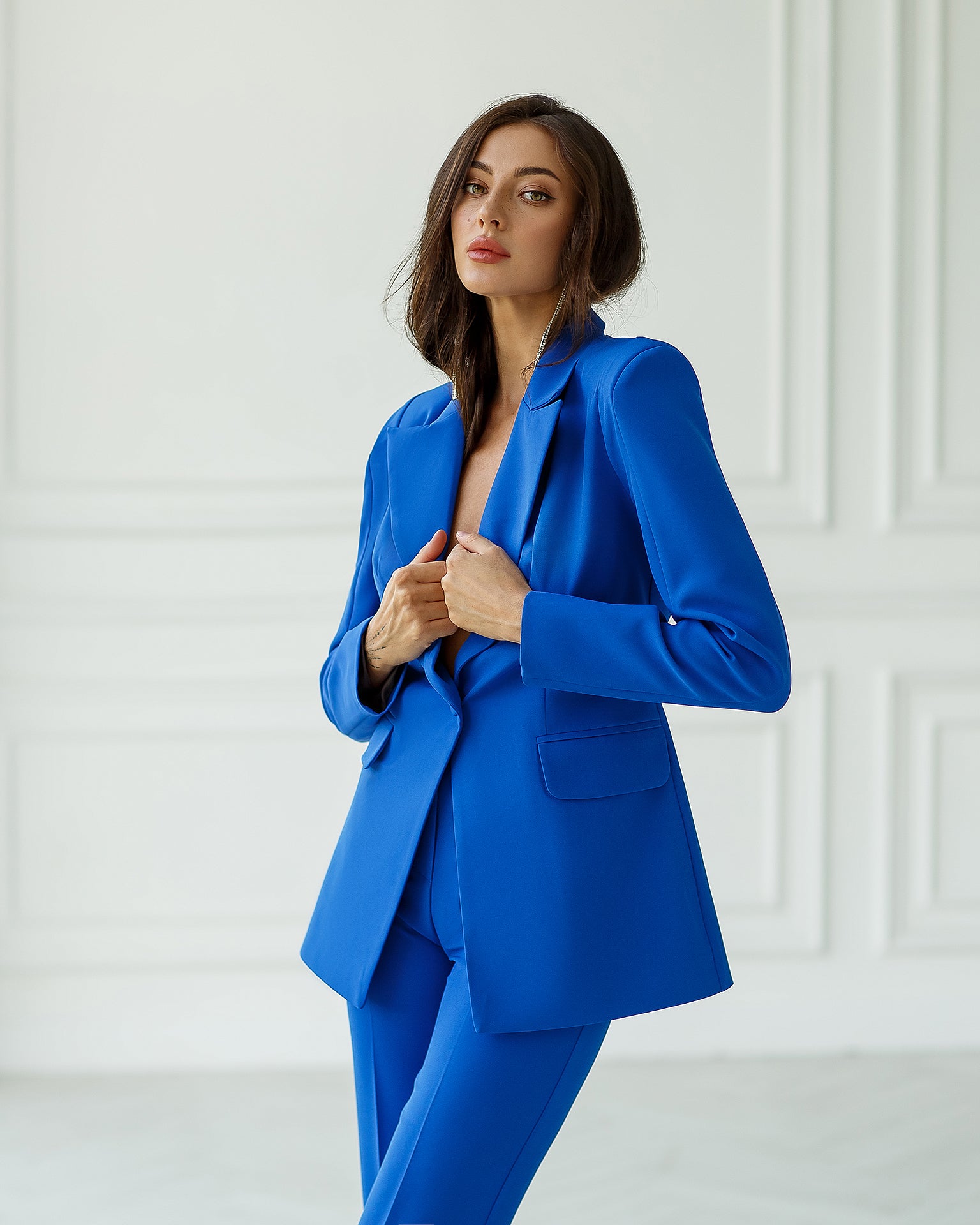 Blue Single-Breasted Suit 2-Piece