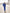 ELAGIA blue backless cut-out puff-sleeve midi dress close-up of puff sleeves - 3 piece women's suit alternative