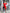 ELAGIA red satin puff-sleeve midi dress front view - elegant 3 piece women's suit style for purple business suit women