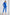 Blue Double-Breasted Suit 2-Piece - front view | ELAGIA