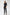 ELAGIA black formal one-button jumpsuit front view - women's black suit set with blazer-style top design