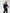ELAGIA black formal one-button jumpsuit detail - women's black suit set button and lapel construction view