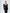 ELAGIA black square neck backless midi dress styled look - 3 piece women's suit inspired silhouette