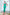 ELAGIA Tiffany-Blue Satin Corseted Strapless Dress front view - elegant blue formal gown with fitted bodice