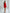 ELAGIA red backless puff sleeve mini dress back view showing open back detail - 3 piece women's suit design