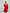 ELAGIA red backless puff sleeve mini dress side angle view - purple business suit women inspired silhouette
