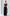 ELAGIA black high waist slit cuff culottes - detail view of slit cuff design womens black suit bottoms