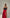 ELAGIA red high waist slit cuff culottes back view - red suit womens tailored trousers