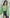 ELAGIA green puff sleeve V-neck blouse back view - womens green suit green business suit collection