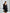 ELAGIA black backless puff sleeve mini dress - close-up of backless design, purple business suit women style