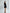 ELAGIA black backless puff sleeve mini dress - full body styled view with 3 piece women's suit aesthetic