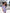 ELAGIA lavender satin puff-sleeve midi dress detail shot of puff sleeves - 3 piece women's suit styling