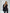 ELAGIA black regular-fit 3 piece women's suit side angle displaying structured blazer and matching trousers