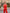 ELAGIA red regular-fit 3 piece women's suit full-length view highlighting trouser cut and blazer silhouette
